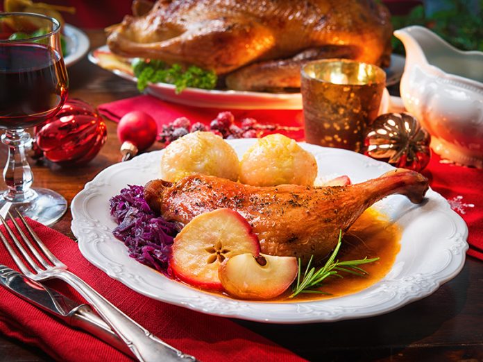 Roast duck leg