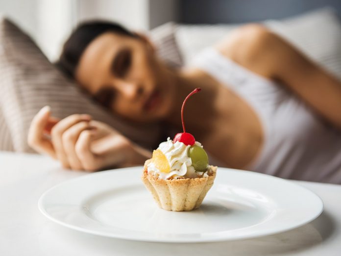 Girl keeping diet